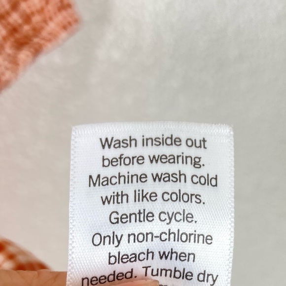 Lauren Conrad V Neck Cropped Ruffled Blouse XXL Orange Button Down Peplum Flowy - Picture 15 of 16